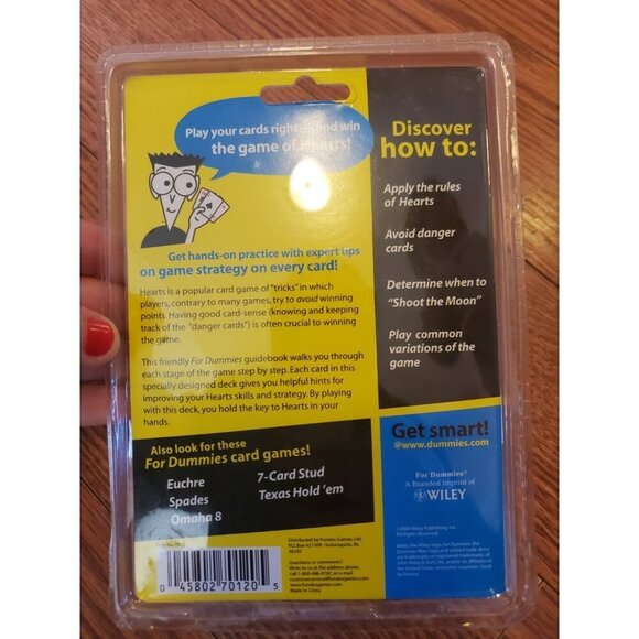 Hearts For Dummies Card Game Instruction Book Teaching Deck No. 7012 Vintage‎ - Picture 2 of 5